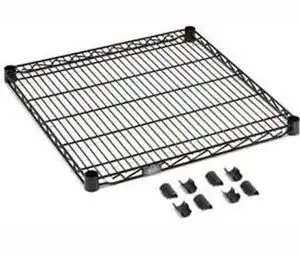 NEXEL S1430B Black Epoxy Shelf, 14 x 30