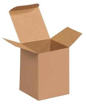 PARTNERS BRAND RTS21 Reverse Tuck Folding Carton, 3 in Inside Lg, 3 in Inside