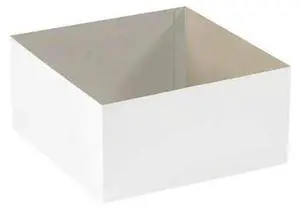 PARTNERS BRAND DGB19126W 19 in x 12 in x 6 in Deluxe Gift Box Bottom, White, PARTNERS BRAND DGB19126W 19 in x 12 in x 6 in Deluxe Gift Box Bottom, White,