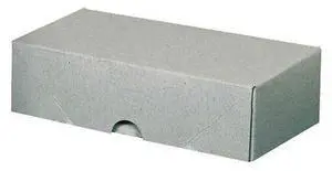 PARTNERS BRAND BCF22 7 in x 3 1/2 in x 2 in Stationery Folding Cartons, White,