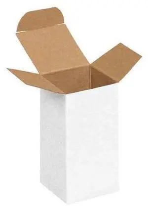 PARTNERS BRAND RTS12W 12" x 10" x 10 in Reverse Tuck Folding Carton, White,