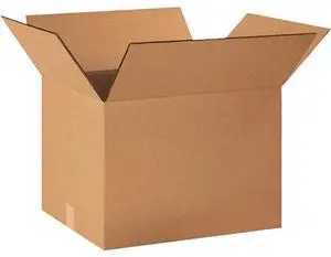 PARTNERS BRAND HD201612DW 20 in x 16 in x 12 in Double Wall Box, Kraft,