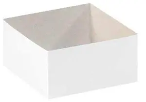 PARTNERS BRAND DGB663W 6 in x 6 in x 3 in Deluxe Gift Box Bottom, White, PARTNERS BRAND DGB663W 6 in x 6 in x 3 in Deluxe Gift Box Bottom, White,