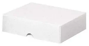 PARTNERS BRAND BCF27 6 in x 7 in x 2 in Stationery Folding Cartons, White,
