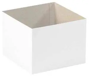 PARTNERS BRAND DGB886W 8 in x 8 in x 6 in Deluxe Gift Box Bottom, White, PARTNERS BRAND DGB886W 8 in x 8 in x 6 in Deluxe Gift Box Bottom, White,