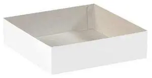 PARTNERS BRAND DGB19123W 19 in x 12 in x 3 in Deluxe Gift Box Bottom, White, PARTNERS BRAND DGB19123W 19 in x 12 in x 3 in Deluxe Gift Box Bottom, White,