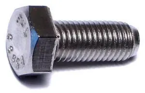 MIDWEST FASTENER 68002 18-8, 5/16"-24 Hex Head Cap Screw, Plain Stainless