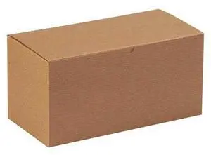 PARTNERS BRAND GB126K 12 in x 6 in x 6 in Gift Box, Kraft, Fiberboard, 50 PK