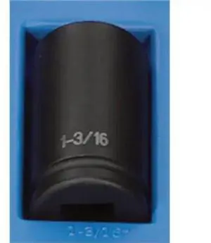 GREY PNEUMATIC 3038D 3/4" Drive, 1-3/16" Size, SAE Socket, 6 Points,
