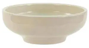 CRESTWARE CM35 Footed Nappie Bowl, 16 oz., Ceramic Bone White PK12