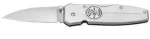 Pkt Knife, Lockback, Brushed Aluminum Hndl