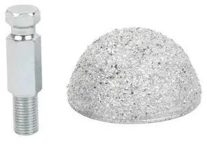STEELMAN 99441 Tire Buffer Metal Dome and Adapter,50mm