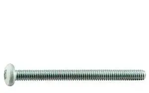 MIDWEST FASTENER 37493 #8-32 x 2 in Phillips Pan Machine Screw, Zinc Plated