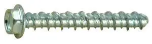 MIDWEST FASTENER 36216 #6 x 1 in Hex Hex Machine Screw, Zinc Plated Steel, 45 PK