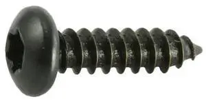 MIDWEST FASTENER 36886 Sheet Metal Screw, #8 x 5/8 in, Black Steel Pan Head