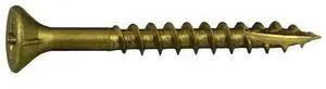 MIDWEST FASTENER 54030 Deck Screw, #7 x 1-5/8 in, Steel, Flat Head, Phillips