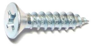 MIDWEST FASTENER 03031 Sheet Metal Screw, #12 x 1 in, Zinc Plated Steel Flat