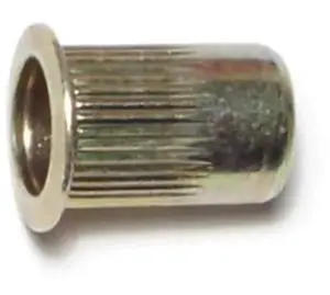 MIDWEST FASTENER 69325 Blind Nut Insert, 1/4"-20 Thrd Sz, Steel, 10 PK