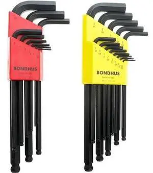 Bondhus 20199 22-Piece Metric and SAE Balldriver L-Wrench Set Double Pack