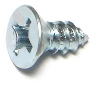 MIDWEST FASTENER 03029 Sheet Metal Screw, #12 x 1/2 in, Zinc Plated Steel Flat