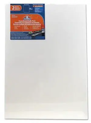 Elmer's Pre-Cut White Foam Board Sheets, 18 x 24, 2/PK