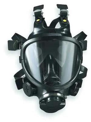 3M FR-7800B-L FR-M40 Gas Mask, Butyl Rubber, 6 Suspension Points, L Mask Size,