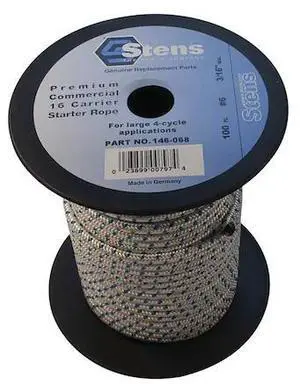STENS 146-068 Solid Braid Starter Rope For 6 Solid Braid; 146-068 100'