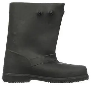 TREDS OVERBOOTS 14856 Overboots, Plain Toe, 12 in Height, Snap Tab Closure,