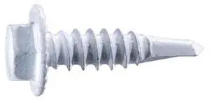 MIDWEST FASTENER 54483 Self-Drilling Screw, #10 x 3/4 in, White Ruspert Steel