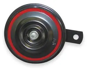 WOLO 305-2T Electric Horn, 12V DC, High Tone, Electric, Black, Painted, 115 dB