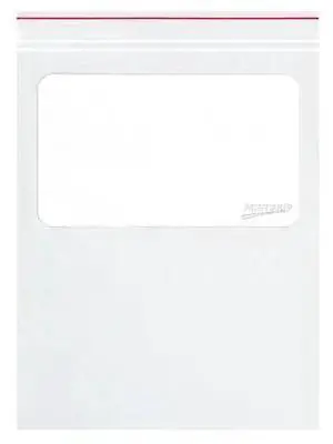 MINIGRIP MG3772 Reclosable Poly Bag, 8" L, 10" W, 2 mil Thick