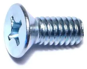 MIDWEST FASTENER 07305 1/4"-20 x 5/8 in Phillips Flat Machine Screw, Zinc