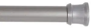 KENNEY MFG T608C/PL5 Twist & Fit No Tools Tension Shower Curtain Rod, 36-63in,