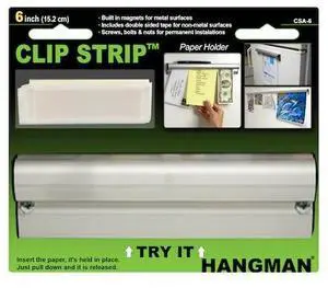 HANGMAN CSA-6 Clip Strip 6",Anodized,Polybagged