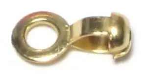 MIDWEST FASTENER 64632 No. 6 x 1/8 Brass Ball Chain Eye Connectors 25PK