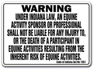 SIGNMISSION WS-A-1014-Indiana 14 in Height, Aluminum, 14" x 10",