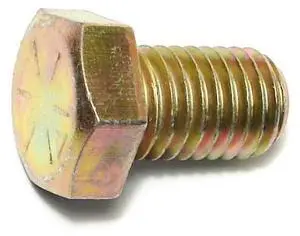 MIDWEST FASTENER 00745 Grade 8, 5/8"-11 Hex Head Cap Screw, Zinc Yellow Steel,