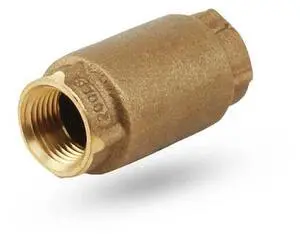 EVERFLOW 150T200-NL FIP Inline Spring Loaded Check Valve, Cast Brass 2"