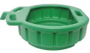 STEELMAN 76060 4.5-Gallon Green Plastic Radiator Drain Pan