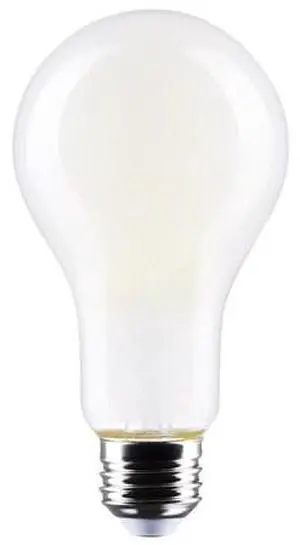 SATCO S12446 17Watt A21 LED Lamp, Frost Finish Medium Base 5000K 120 Volts