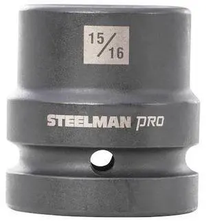 STEELMAN 60556 1'' Drive x 15/16'' 4-Point Square Budd Impact Socket