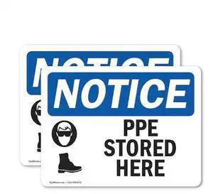 SIGNMISSION OS-2PACK-NS-D-710-L-17776 7 in Height, 10 in Width, Vinyl Decal,
