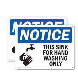 SIGNMISSION OS-2PACK-NS-P-710-L-16705 Safety Culture Sign, 10 in Width,