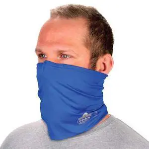ERGODYNE 42153 Neck Gaiter 6489, 2 Layer Cooling, Blue, 2XL/3XL
