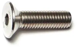 MIDWEST FASTENER 77072 M10-1.50 Socket Head Cap Screw, Flat, Plain Stainless