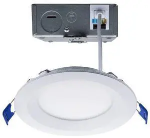 SATCO S11870 12W LED Low Profile Regress Baffle Downlight - 4 Inch - Remote