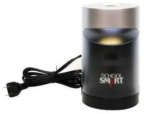 SCHOOL SMART P30 Vertical Pencil Sharpener, 6 x 4 Inches, Electric, Black and