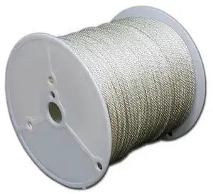 T.W. EVANS CORDAGE CO. 294-100-70 5/16. x 1000 ft. Solid Braid Polyester Rope