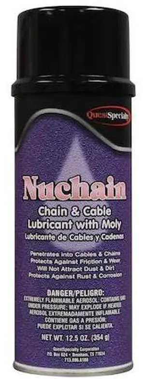 QUEST 5760-1 NUCHAIN - Chain & Cable Lubricant with Moly, 16oz