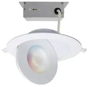 SATCO S11295 15W LED Gimbaled Downlight 6 in. - RGB & Tunable White - Round